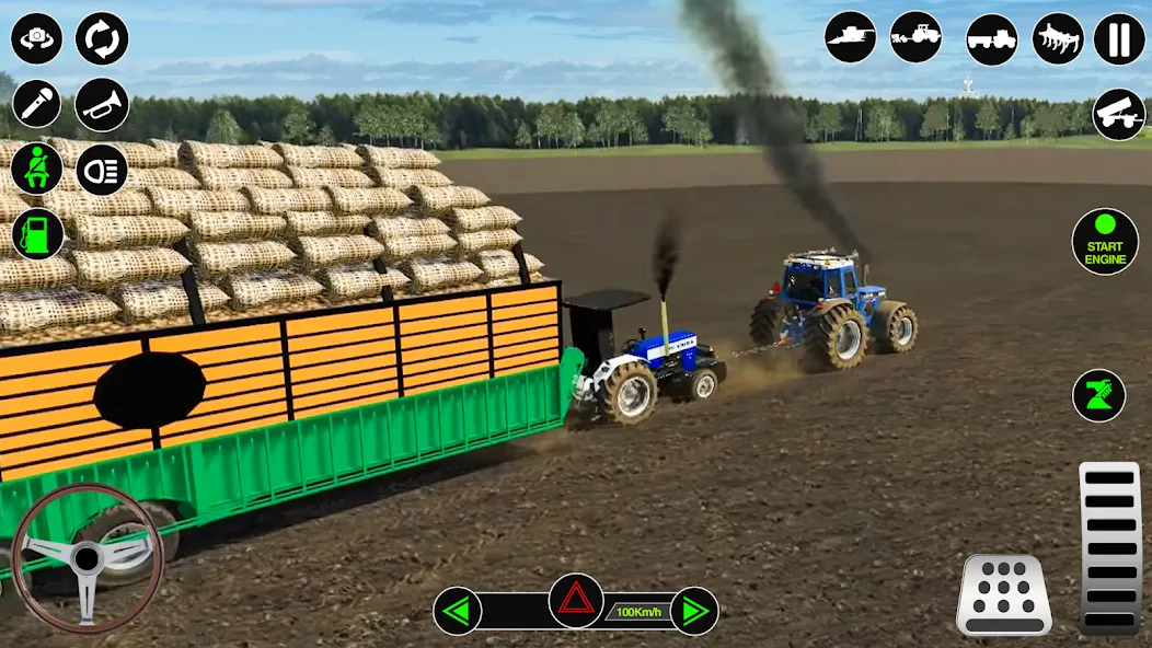 Farming Tractor Simulator Game [МОД: Меню, Бесконечные монеты и Открытые уровни] Screenshot 2