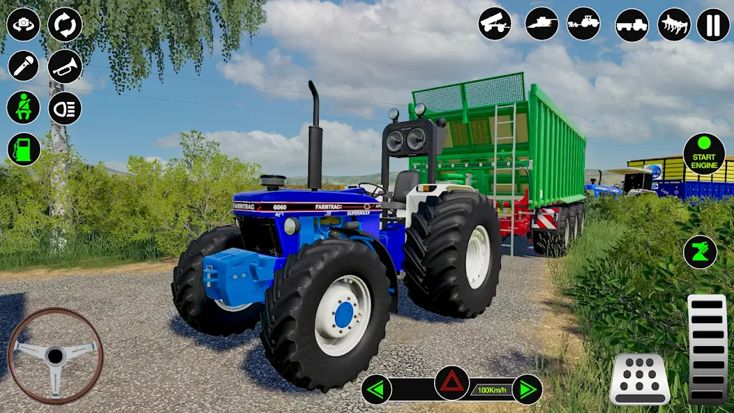 Farming Tractor Simulator Game [МОД: Меню, Бесконечные монеты и Открытые уровни] Screenshot 3