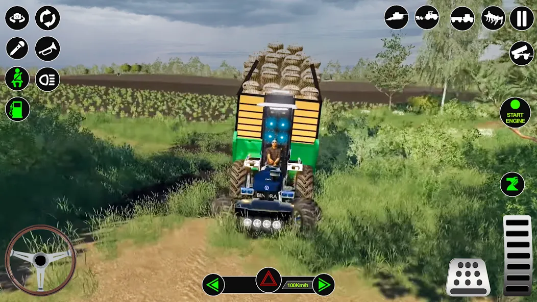 Farming Tractor Simulator Game [МОД: Меню, Бесконечные монеты и Открытые уровни] Screenshot 4