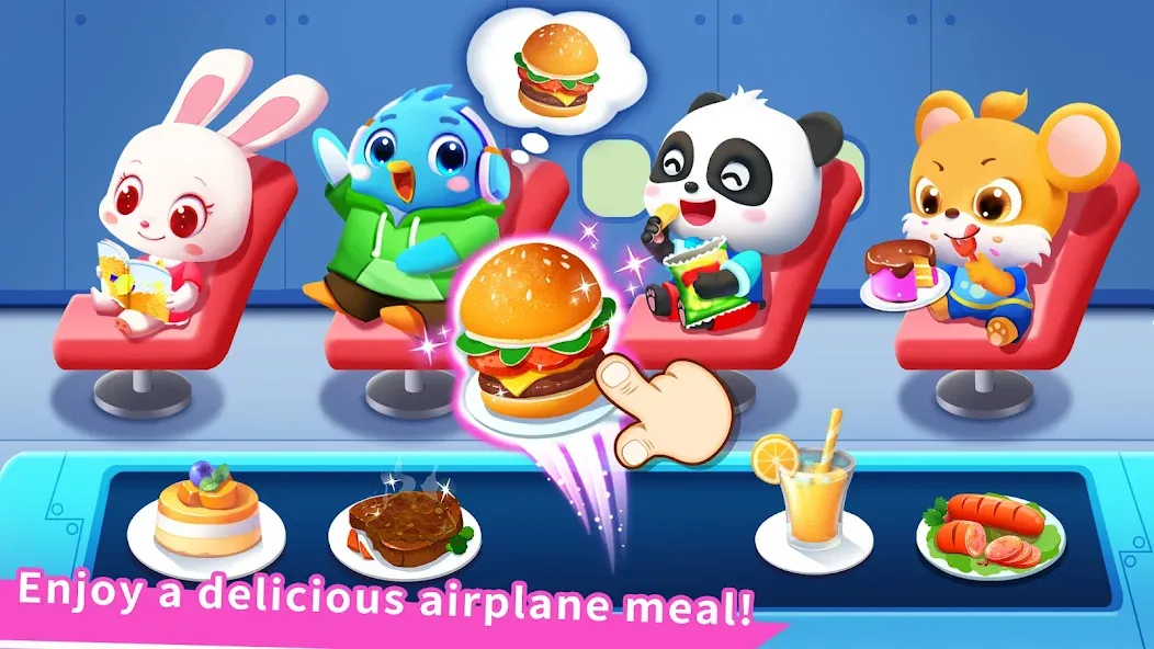 Baby Panda's Airport [МОД: Все открыто, Дополнительные деньги и Меню MOD] Screenshot 2