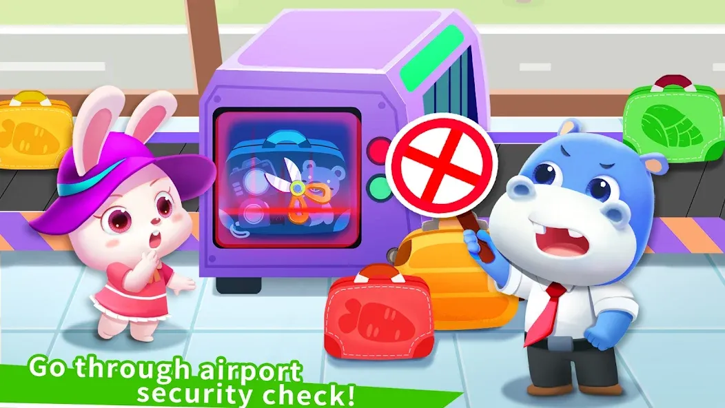 Baby Panda's Airport [МОД: Все открыто, Дополнительные деньги и Меню MOD] Screenshot 3