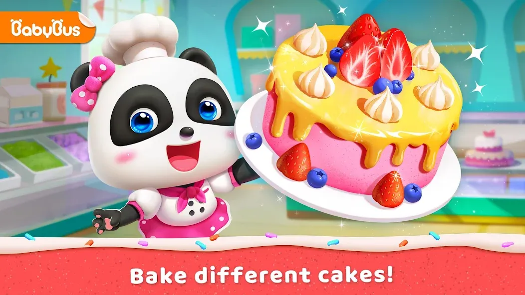 Little Panda's Cake Shop [МОД: Меню, Бесконечные монеты и Открытые уровни] Screenshot 1