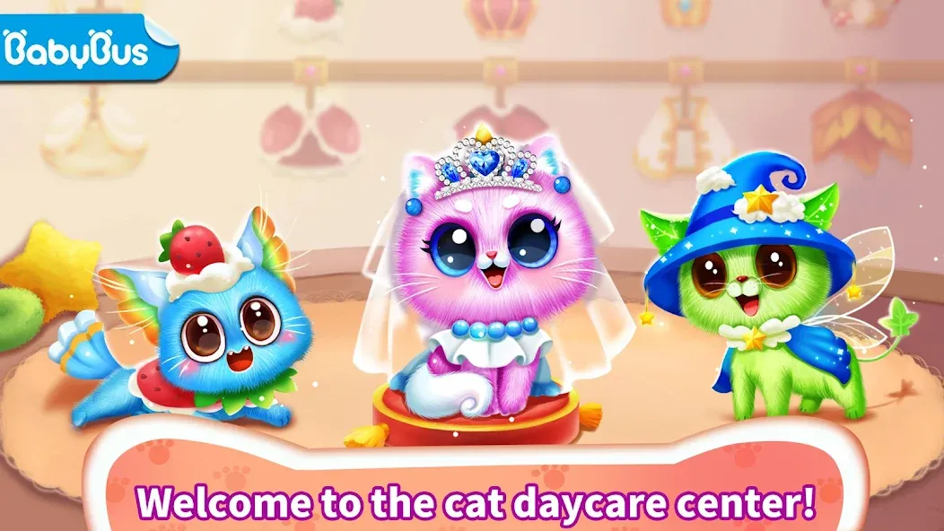 Little Panda: Baby Cat Daycare [МОД: Много монет, Открытые уровни и Мега MOD] Screenshot 1