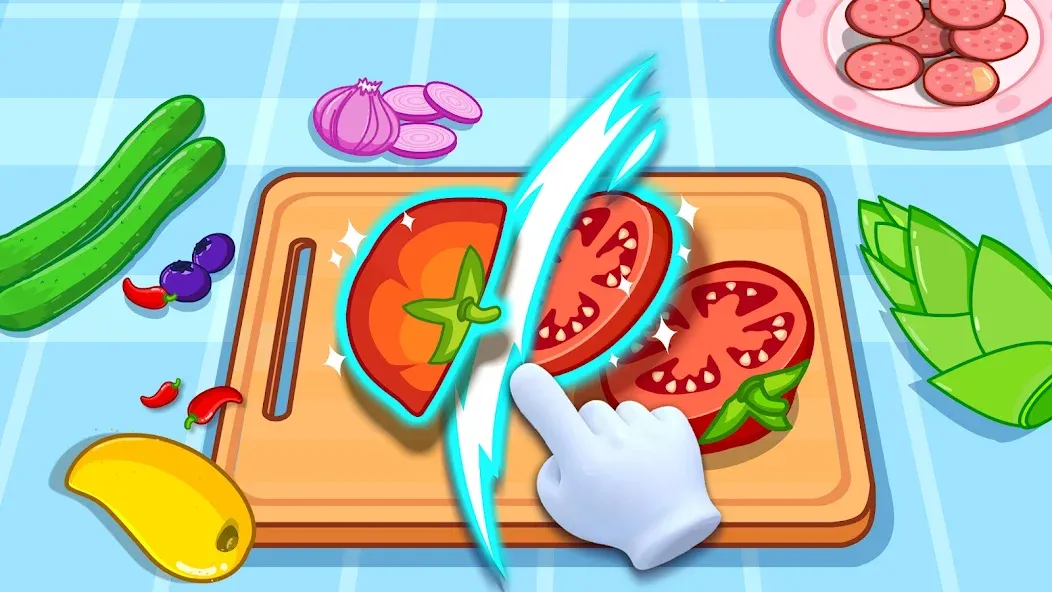 My Baby Panda Chef [МОД: Деньги, Монеты и Меню MOD] Screenshot 2