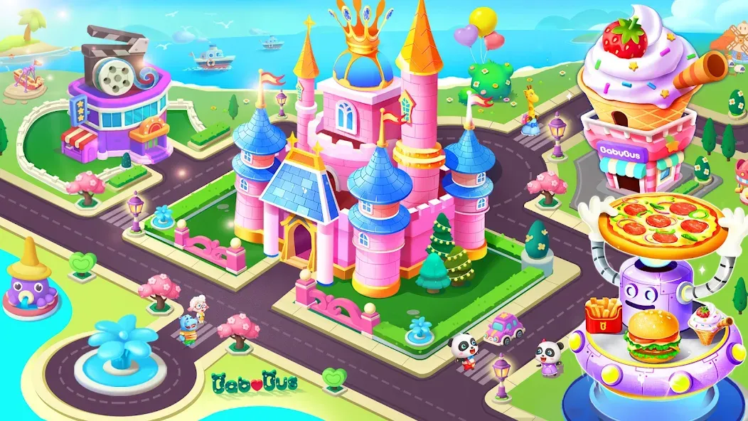Baby Panda's City [МОД: Деньги, Монеты и Меню MOD] Screenshot 1