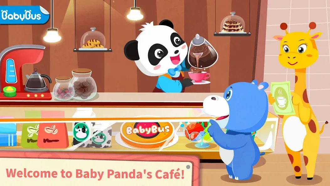 Baby Panda’s Summer: Café [МОД: Много монет, Открытые уровни и Мега MOD] Screenshot 1