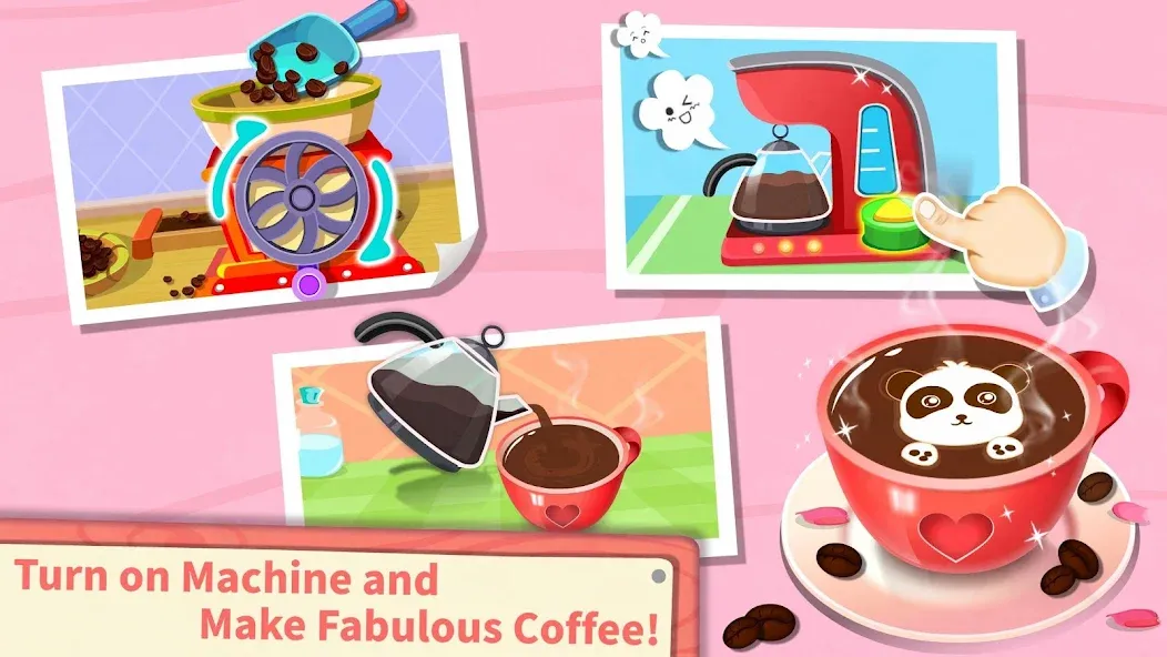 Baby Panda’s Summer: Café [МОД: Много монет, Открытые уровни и Мега MOD] Screenshot 3