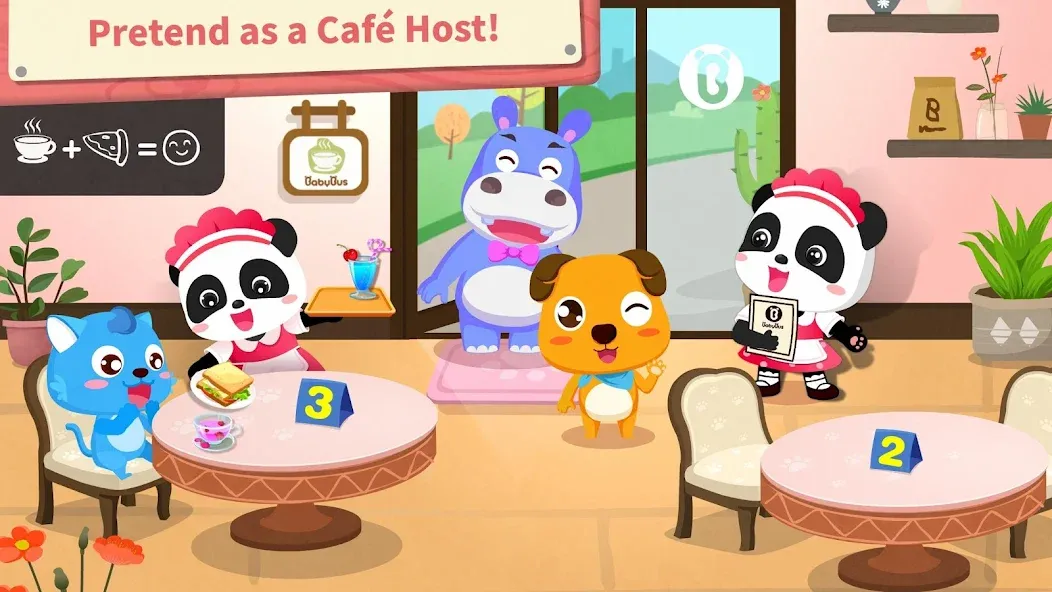 Baby Panda’s Summer: Café [МОД: Много монет, Открытые уровни и Мега MOD] Screenshot 4