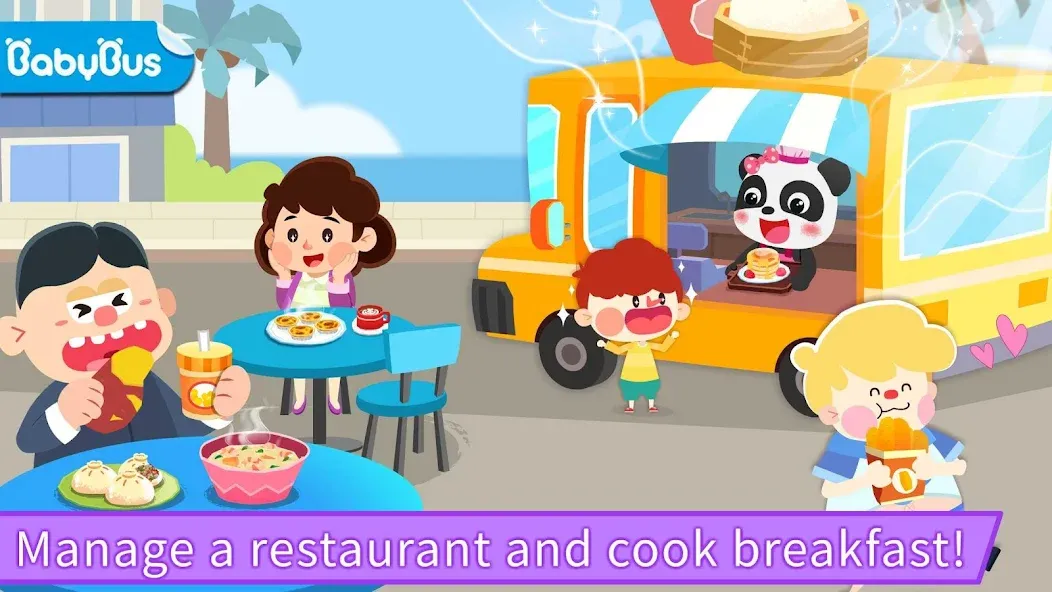 Baby Panda's Breakfast Cooking [МОД: Меню, Бесконечные монеты и Открытые уровни] Screenshot 1