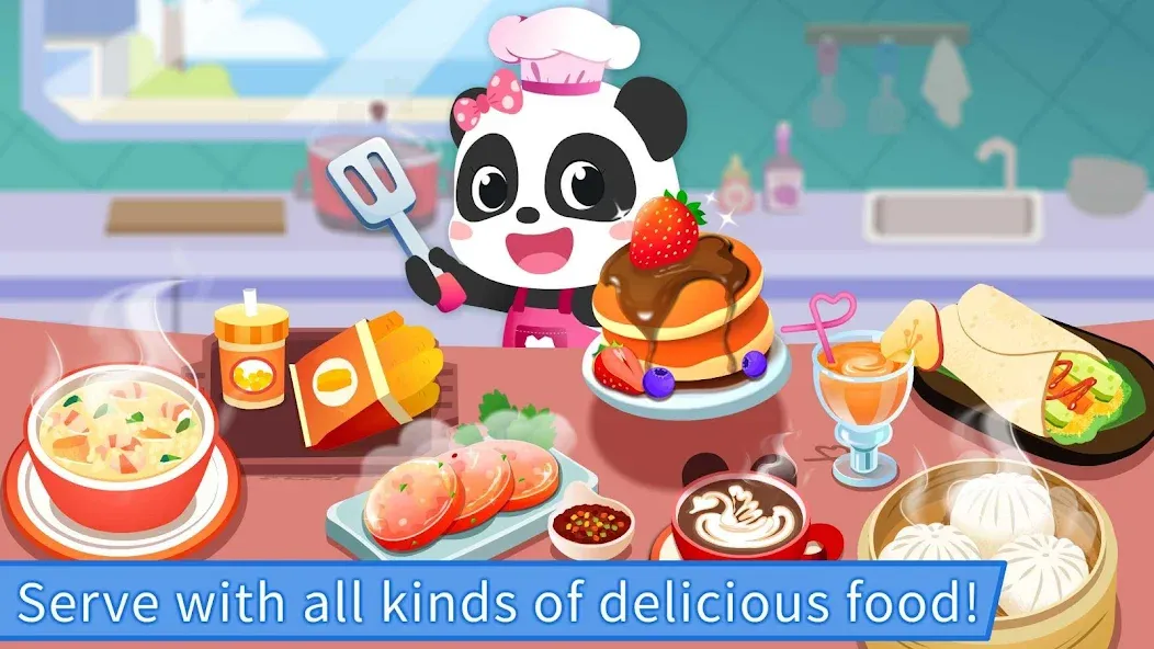 Baby Panda's Breakfast Cooking [МОД: Меню, Бесконечные монеты и Открытые уровни] Screenshot 5