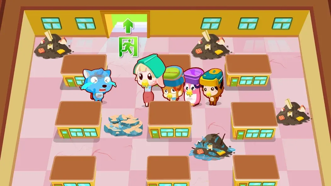 Baby Panda Earthquake Safety 1 [МОД: Все открыто, Дополнительные деньги и Меню MOD] Screenshot 2