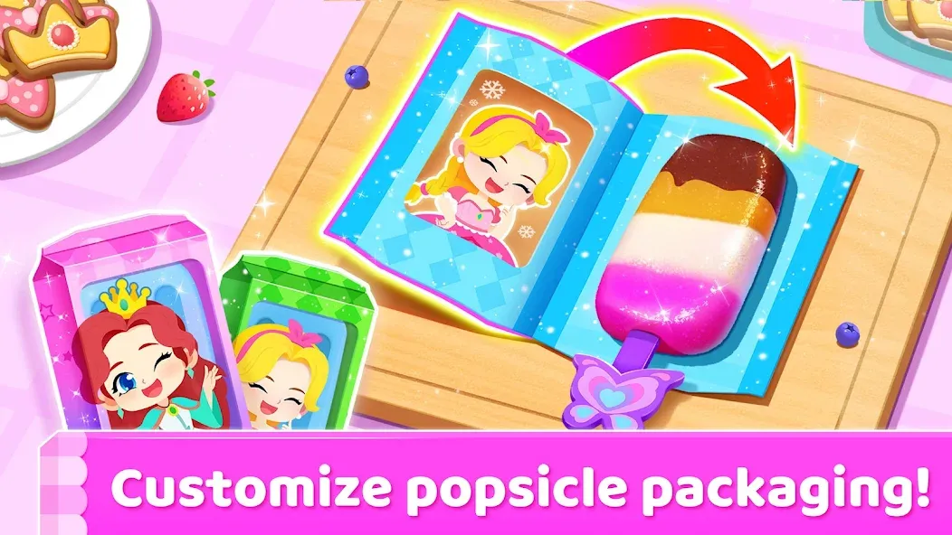 Little Panda's Ice Cream Games [МОД: Меню, Бесконечные монеты и Открытые уровни] Screenshot 2