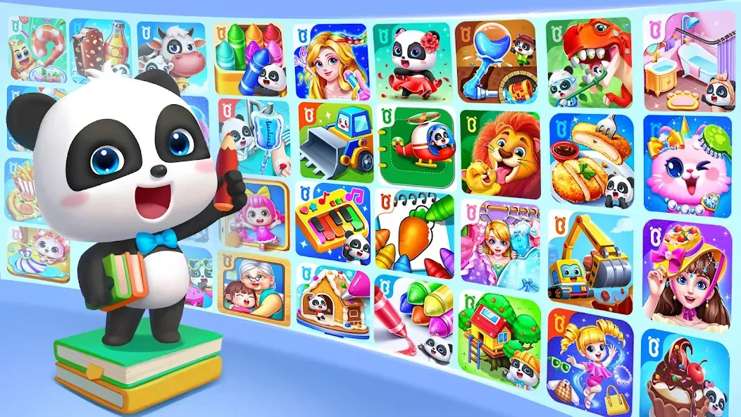 BabyBus Kids: Video&Game World (БебиБас Кидс) [МОД: Много монет, Открытые уровни и Мега MOD] Screenshot 1