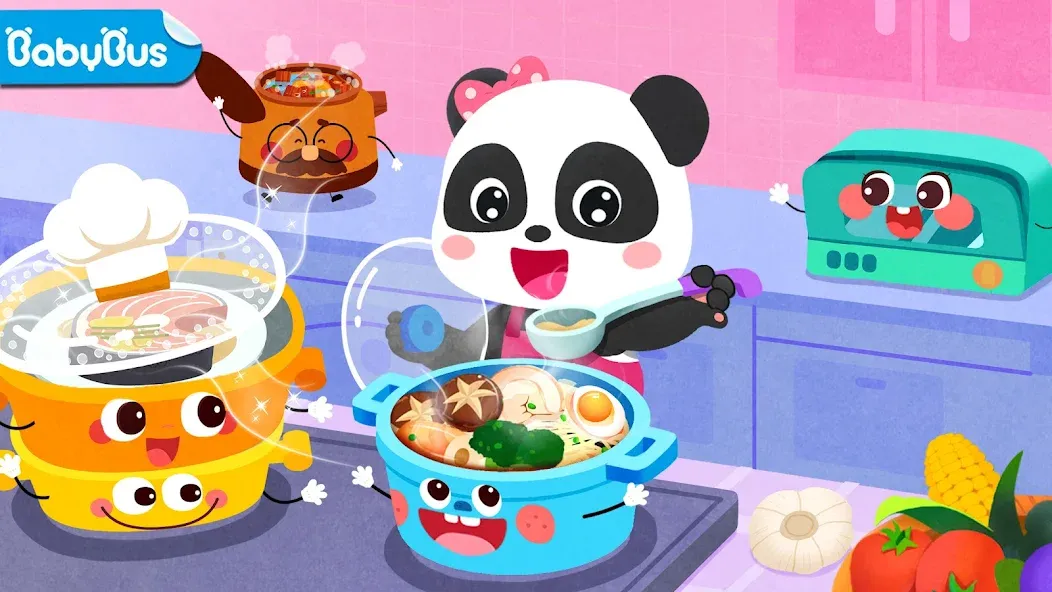 Baby Panda's Kitchen Party [МОД: Много денег, Монет и Все открыто] Screenshot 1