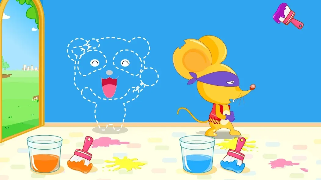Baby Panda's Color Mixing [МОД: Бесконечные деньги, Монеты и Мега MOD] Screenshot 3