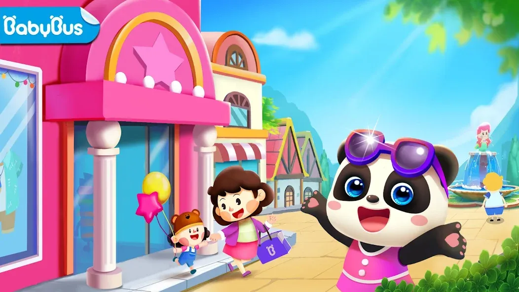 Little Panda's Town: Mall [МОД: Все открыто, Дополнительные деньги и Меню MOD] Screenshot 1