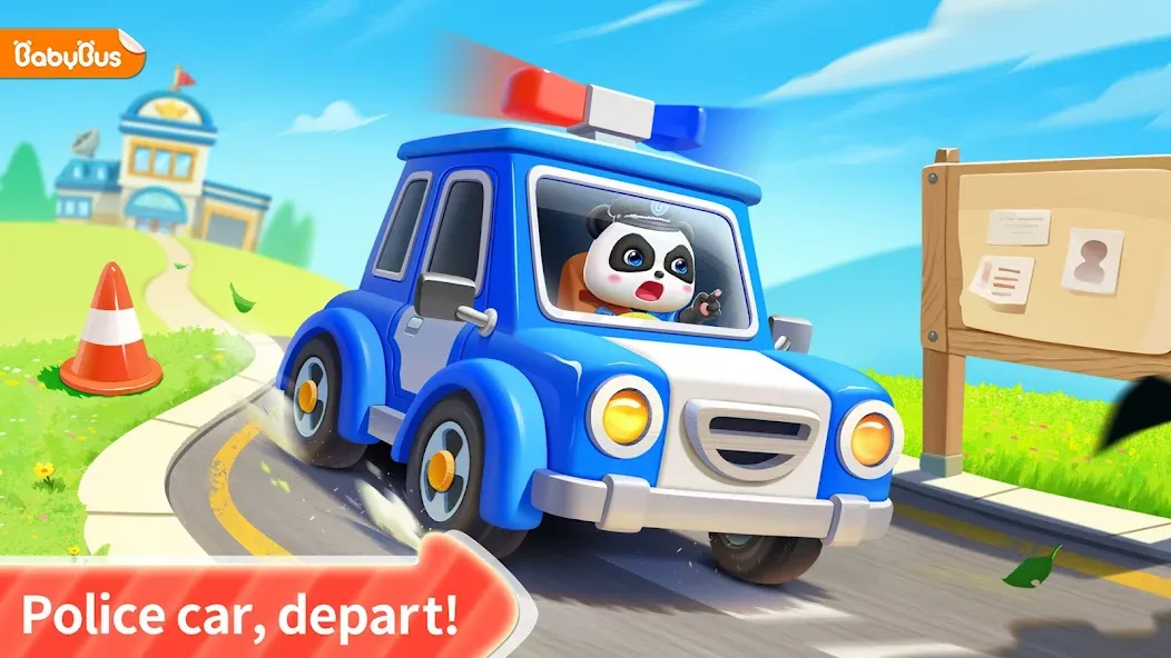 Little Panda Policeman [МОД: Все открыто, Дополнительные деньги и Меню MOD] Screenshot 1