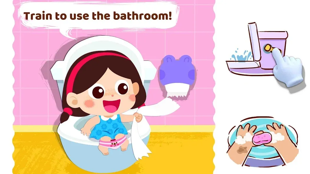 Baby Panda's Daily Habits [МОД: Много монет, Открытые уровни и Мега MOD] Screenshot 4