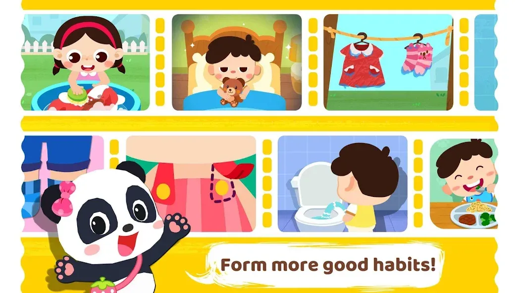 Baby Panda's Daily Habits [МОД: Много монет, Открытые уровни и Мега MOD] Screenshot 5