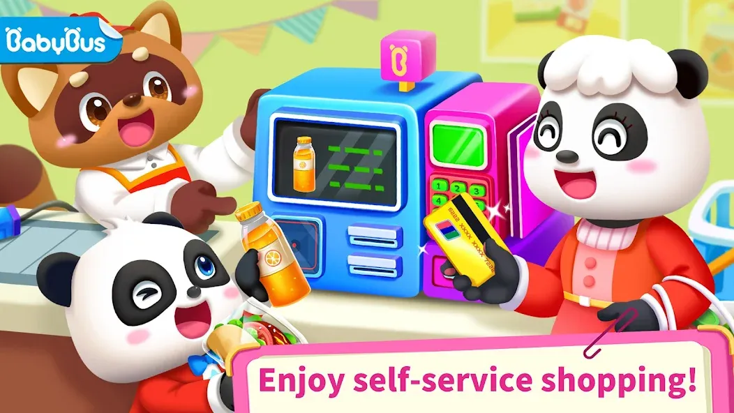 Baby Panda's Supermarket [МОД: Бесконечные деньги, Монеты и Мега MOD] Screenshot 1