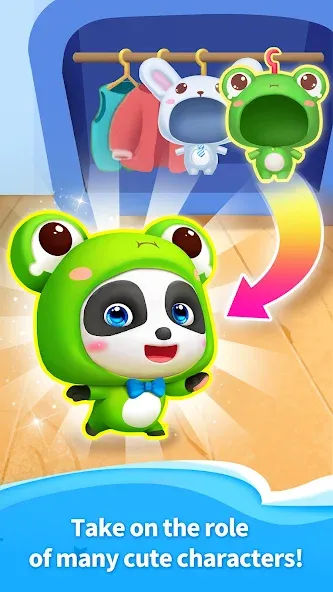 Talking Baby Panda-Virtual Pet [МОД: Много монет, Открытые уровни и Мега MOD] Screenshot 2
