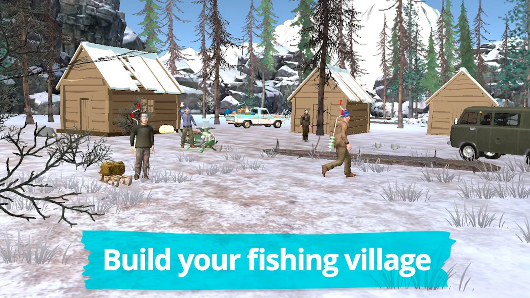 Fishing in the Winter. Lakes. [МОД: Все открыто, Дополнительные деньги и Меню MOD] Screenshot 2