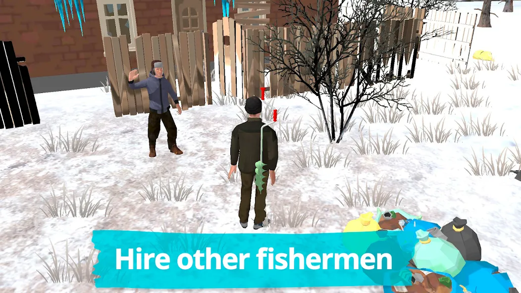Fishing in the Winter. Lakes. [МОД: Все открыто, Дополнительные деньги и Меню MOD] Screenshot 3