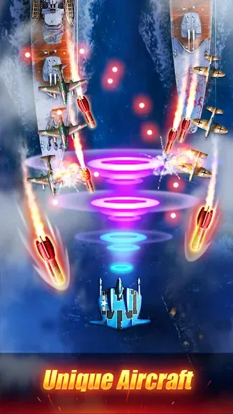 Sky Survivor: WWII Aircraft Sh (Скай Сурвайвер) [МОД: Деньги, Монеты и Меню MOD] Screenshot 2