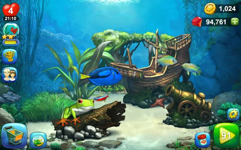 Aquantika [МОД: Деньги, Монеты и Меню MOD] Screenshot 4
