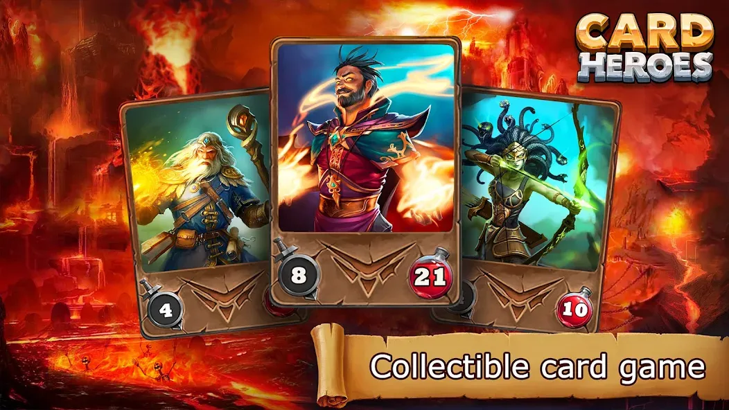 Card Heroes: TCG/CCG deck Wars (Кард Хироес) [МОД: Деньги, Монеты и Меню MOD] Screenshot 1