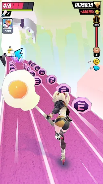 Slash & Girl - Endless Run [МОД: Деньги, Монеты и Меню MOD] Screenshot 5