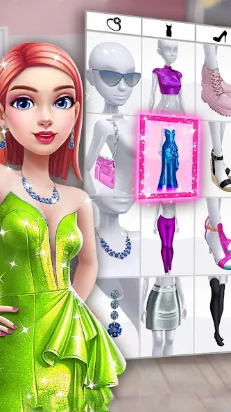 Fashion Makeover Stylist Game [МОД: Много монет, Открытые уровни и Мега MOD] Screenshot 1