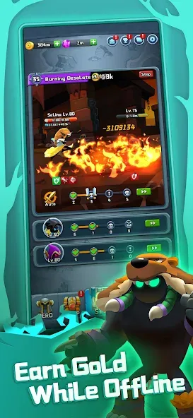 Chest Adventure: Idle RPG (Чест Эдвенчур) [МОД: Меню, Бесконечные монеты и Открытые уровни] Screenshot 2
