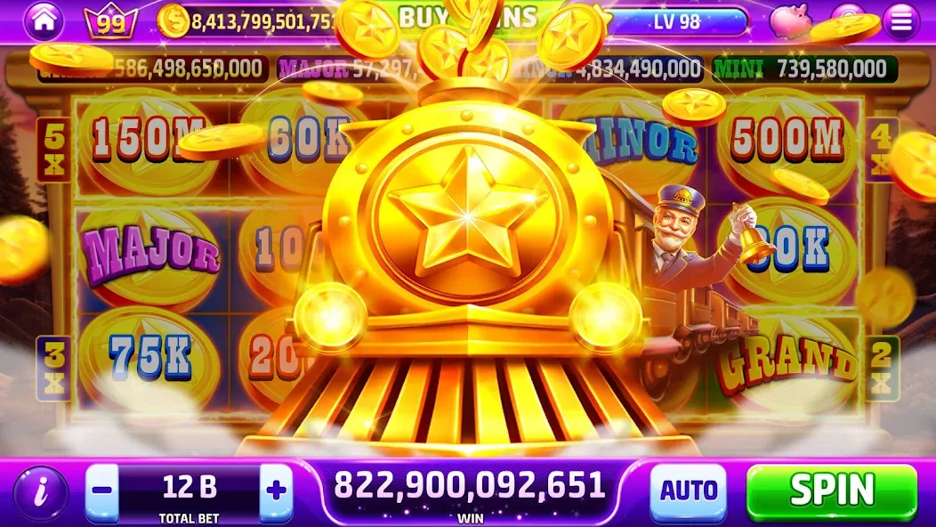 Golden Casino - Slots Games (Голден Казино) [МОД: Все открыто, Дополнительные деньги и Меню MOD] Screenshot 3