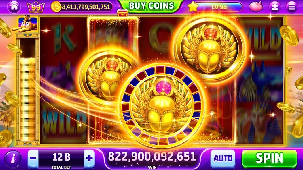 Golden Casino - Slots Games (Голден Казино) [МОД: Все открыто, Дополнительные деньги и Меню MOD] Screenshot 4