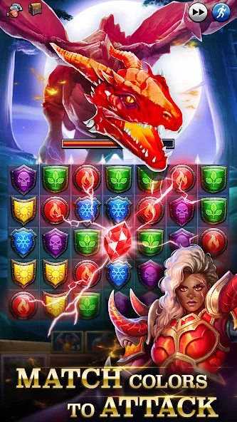 Empires & Puzzles: Match-3 RPG [МОД: Все открыто, Дополнительные деньги и Меню MOD] Screenshot 1