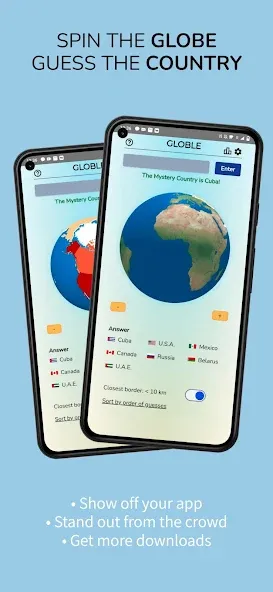 Globle - Country Guess Game (Глоубл) [МОД: Деньги, Монеты и Меню MOD] Screenshot 1