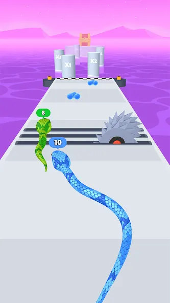 Snake Run Race・3D Running Game (Снейк Ран Рейс) [МОД: Много денег, Монет и Все открыто] Screenshot 3