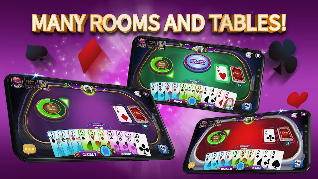 Gin Rummy Elite: Online Game (Джин Рамми) [МОД: Все открыто, Дополнительные деньги и Меню MOD] Screenshot 3
