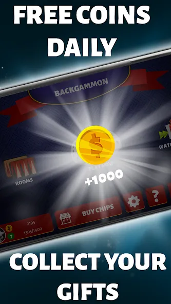 Backgammon Offline [МОД: Меню, Бесконечные монеты и Открытые уровни] Screenshot 4