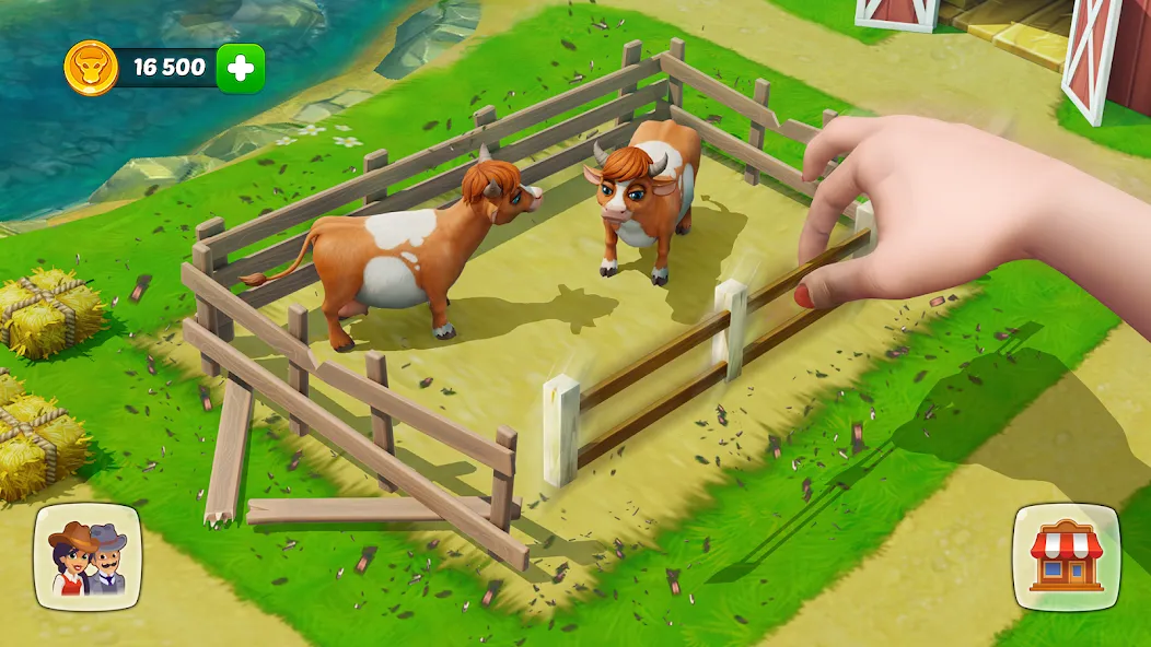Wild West: Farm Town Build (Уайлд Вест) [МОД: Меню, Бесконечные монеты и Открытые уровни] Screenshot 1