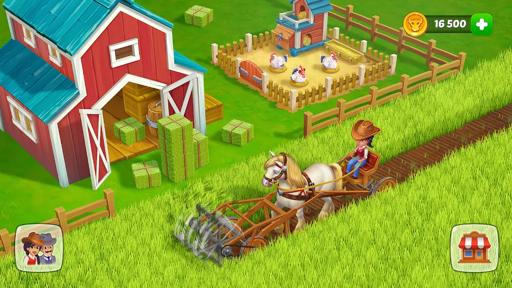 Wild West: Farm Town Build (Уайлд Вест) [МОД: Меню, Бесконечные монеты и Открытые уровни] Screenshot 3