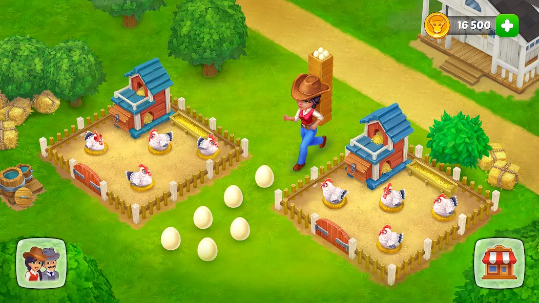 Wild West: Farm Town Build (Уайлд Вест) [МОД: Меню, Бесконечные монеты и Открытые уровни] Screenshot 4