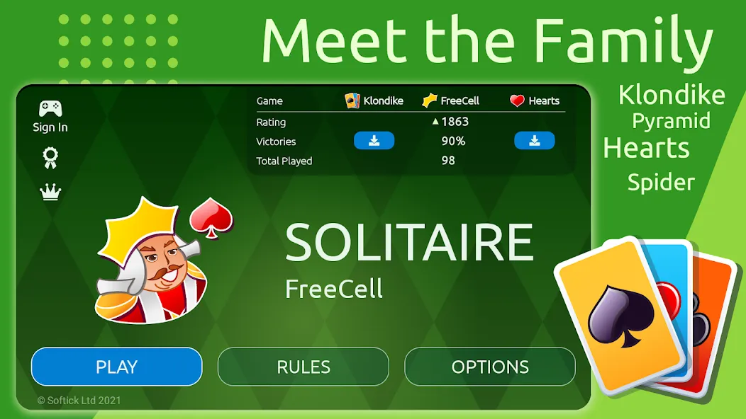 FreeCell [МОД: Много монет, Открытые уровни и Мега MOD] Screenshot 2