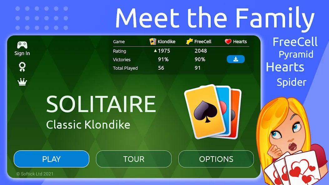 Solitaire [МОД: Деньги, Монеты и Меню MOD] Screenshot 2