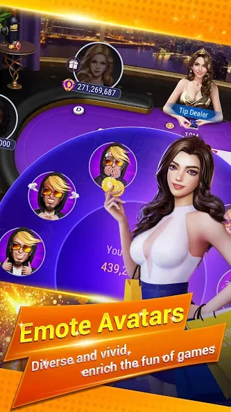 Sohoo Poker - Texas Holdem (Соху Покер) [МОД: Деньги, Монеты и Меню MOD] Screenshot 3