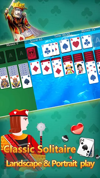 klondike solitaire :card shark [МОД: Деньги, Монеты и Меню MOD] Screenshot 2