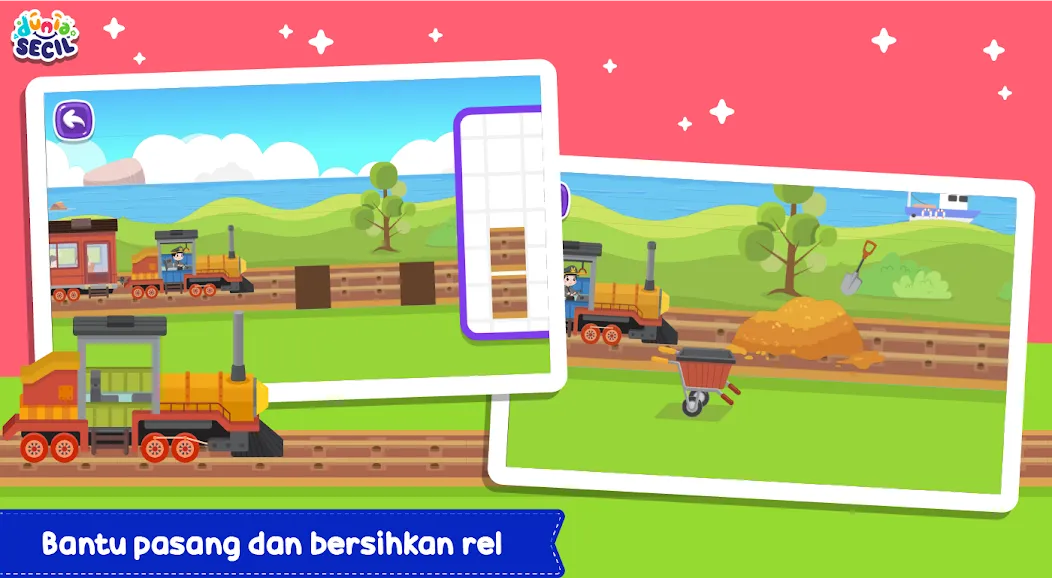 Kereta Api Dunia Secil (Керета Апи Дуниа Сесил) [МОД: Много монет, Открытые уровни и Мега MOD] Screenshot 3