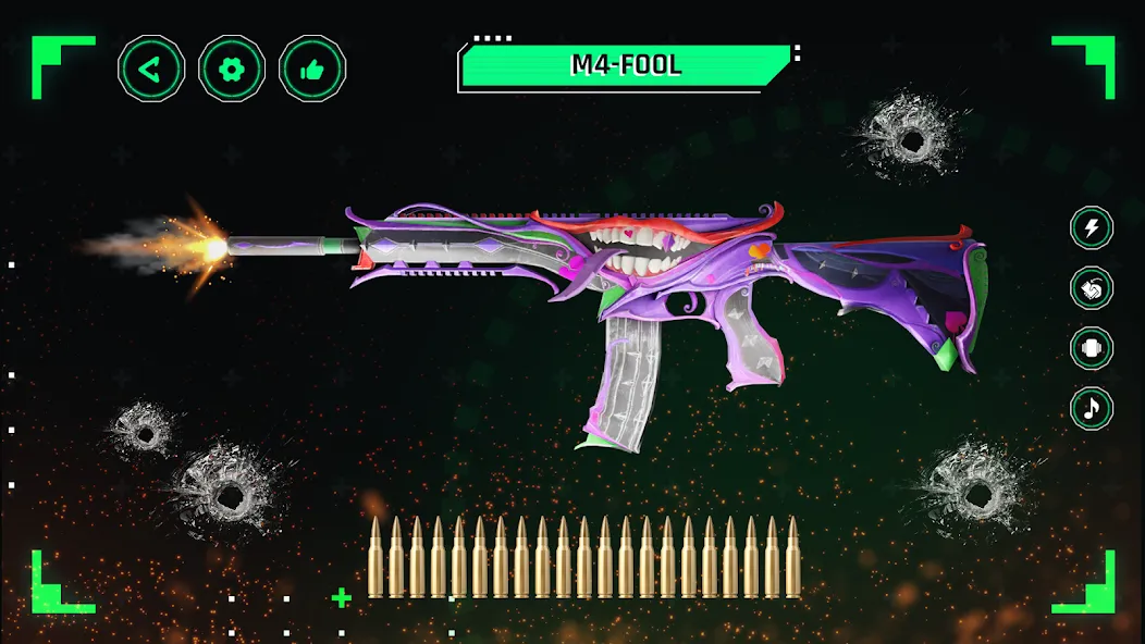 WeShots: Gun Sounds - Gun Shot (Уишотс) [МОД: Меню, Бесконечные монеты и Открытые уровни] Screenshot 1