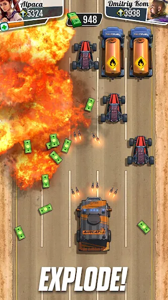 Fastlane: Road to Revenge (Фастлейн) [МОД: Деньги, Монеты и Меню MOD] Screenshot 4